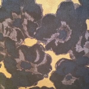 Floral Blue and Golden Tan Skirt by Banana Republic, 4